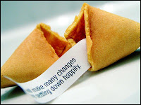 Fortune cookie biscuit chinois