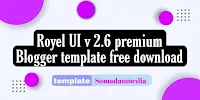 Royel UI premium blogger template