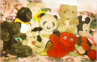 Cute animal stuffed, tedy bears, panda, mickey mouse, rabbit, kiwi, pingin, strawberry