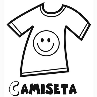 Dibujo de camiseta para colorear