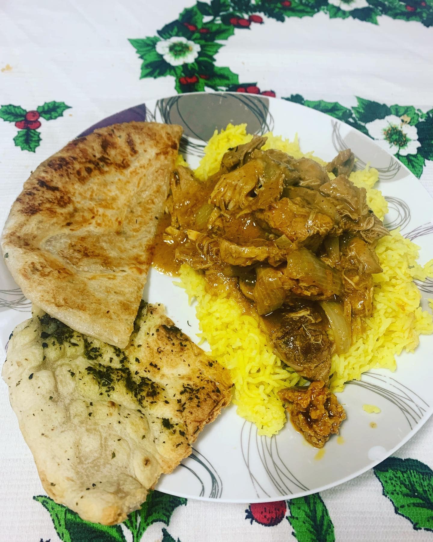 Recipe -Chicken tikka masala, turmeric rice