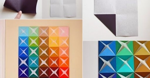 hobby dan kreasi Hiasan Dinding dari Kertas Origami  