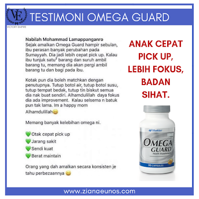 Testimoni Omega Guard Shaklee