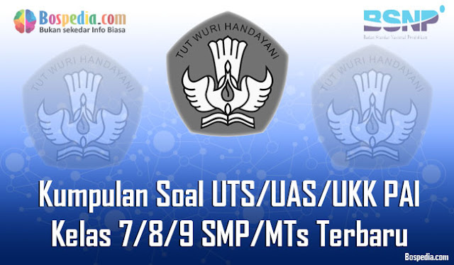 Kumpulan Soal UTS/UAS/UKK PAI Kelas 7/8/9 SMP/MTs Terbaru dan Terupdate