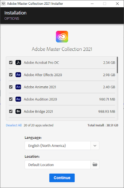 Adobe Master Collection 2021 CC 24.12.2020