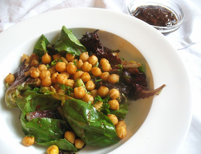 tangy and tart chickpea salad