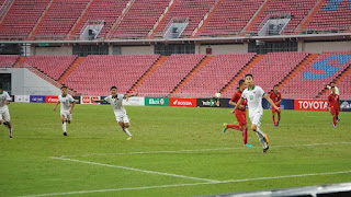 Kegembiraan Rendy Usai Tutup Kemenangan Timnas U-16 atas Laos