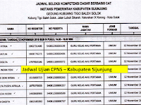 Jadwal dan Nama Peserta UJIAN CAT CPNS 2018 - Kabupaten Sijunjung, Download Disini !!!