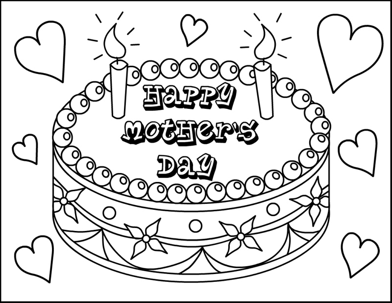 Mothers Day Coloring Pages Free Printable