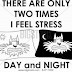 Funny Cartoon Text Quotes Design I Feel Stress