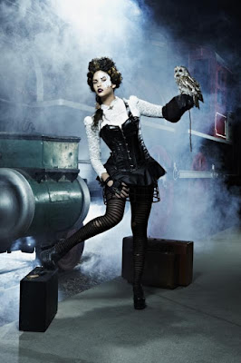 Steampunk women's skirts with hoops or cage petticoats are derivative of victorian era cage crinoline hoop petticoats