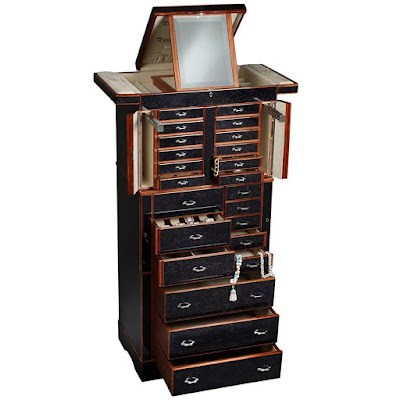 Il Grande Scrigno Ebony Jewelry Armoire