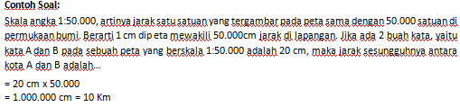 adalah angka dengan perbandingan jarak peta dengan jarak yang sebenarnya Pengertian Skala Peta, Jenis, & Contoh Soal Skala Peta