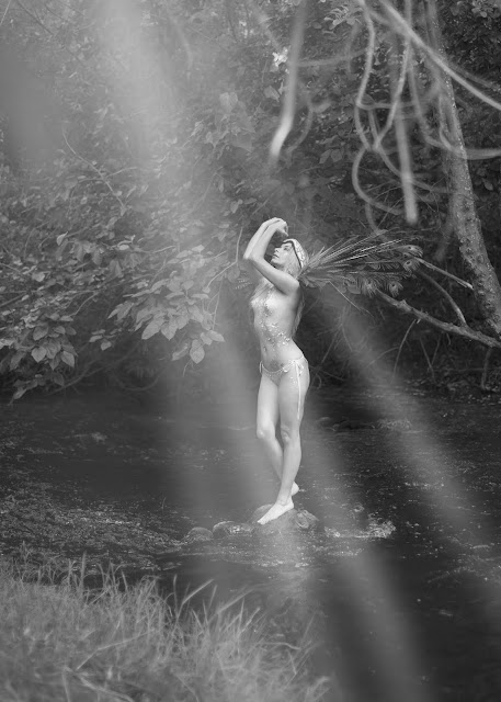 Yvette Marie Ramirez cosplay fantasy implied nude nature photoshoot