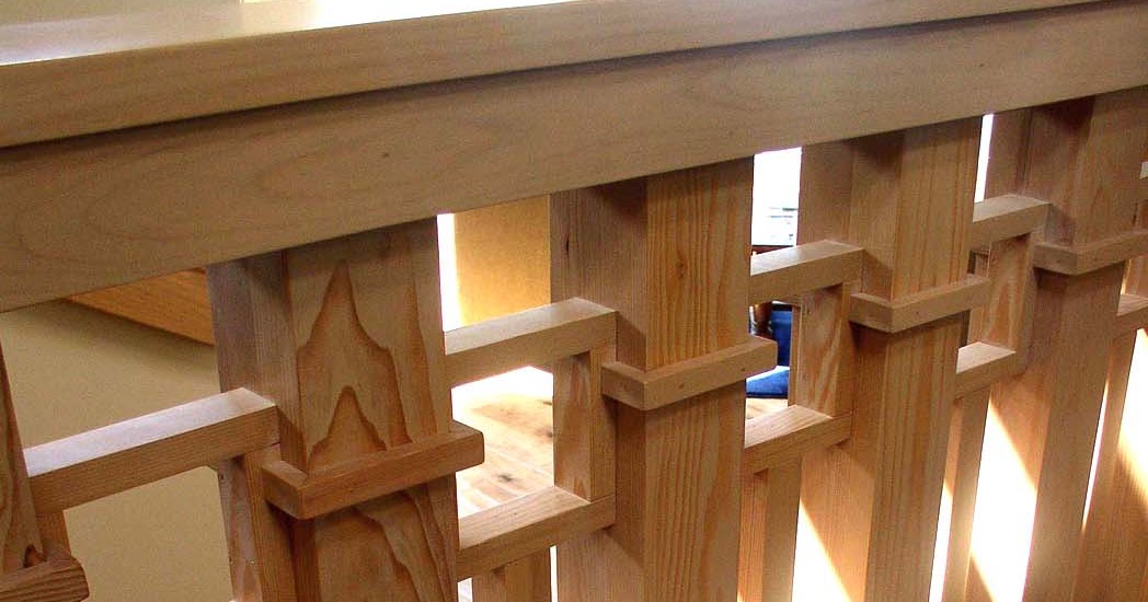 heistand woodwork: frank lloyd wright chain style baluster