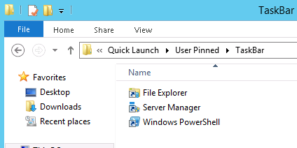 Clint Boessen S Blog Remove Power Shell And Server Manager Pinned Icons From Start Menu Server 12