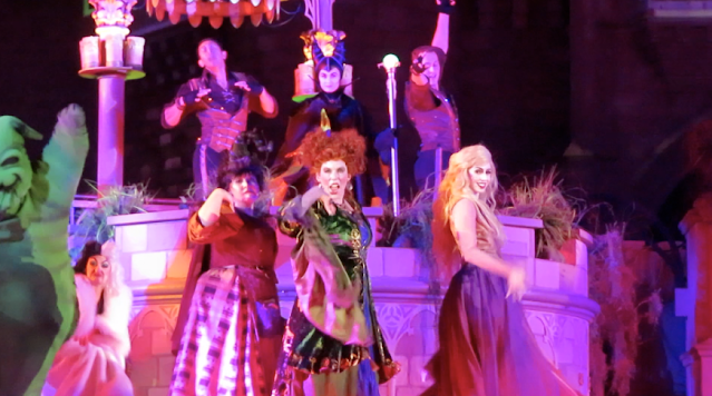 Sanderson Sisters Performing I Put A Spell On You Hocus Pocus Villain Spelltacular Magic Kingdom Walt Disney World