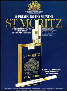 cigarros St. Moritz, 1973, propaganda anos 70; história decada de 70; reclame anos 70; propaganda cigarros anos 70. Brazil in the 70s; Oswaldo Hernandez;