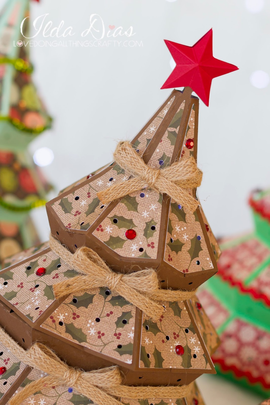 Download I Love Doing All Things Crafty: 3D Christmas Tree Luminary