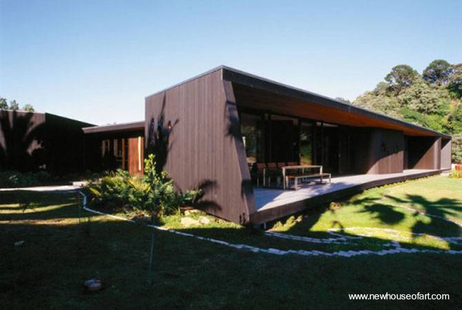 casas modernas por dentro. Casa de madera moderna