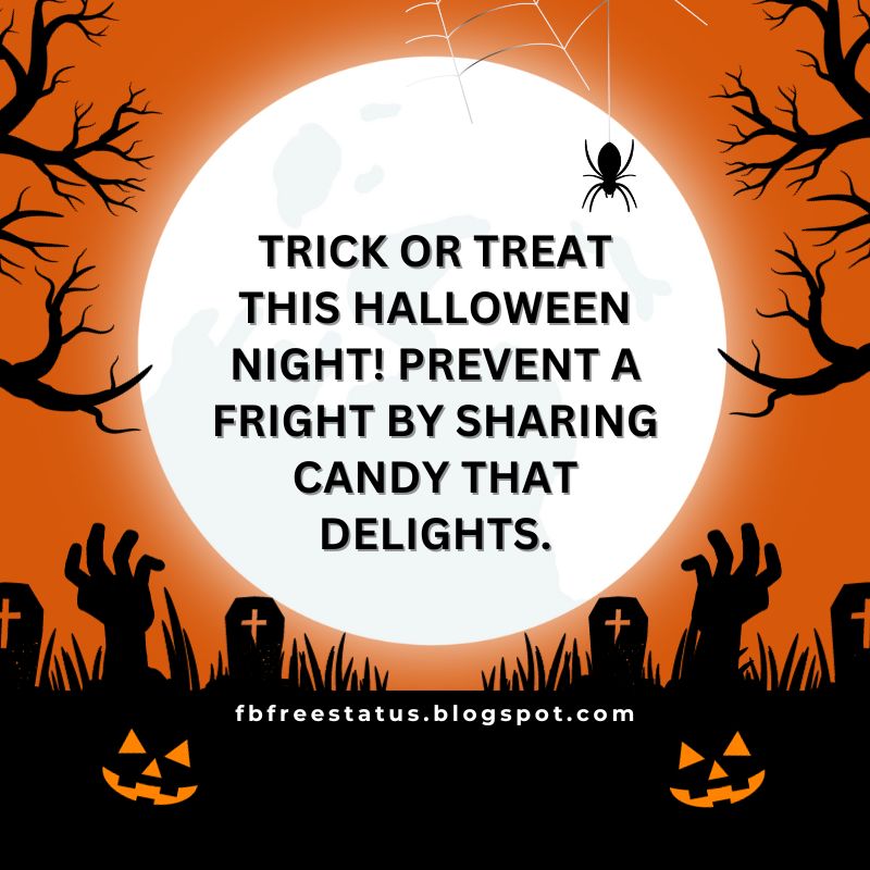 Halloween Day Trick or Treat Quotes and Sayings