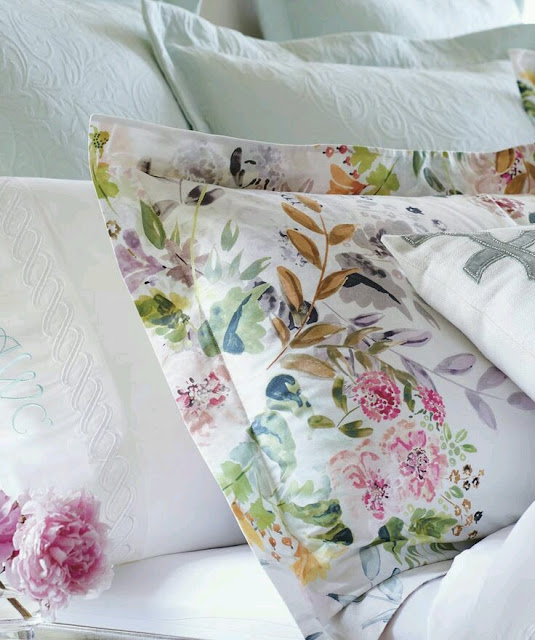 modern floral bedding