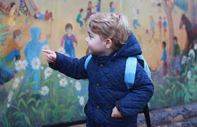 Britain's Prince George Attends Nursery School