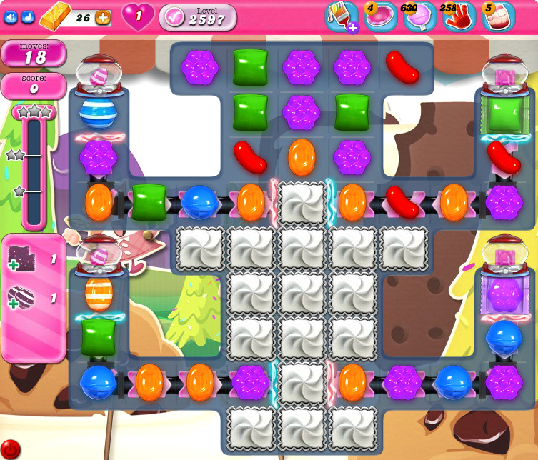 Candy Crush Saga level 2597