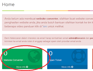 Membuat Website SafelinkConverte