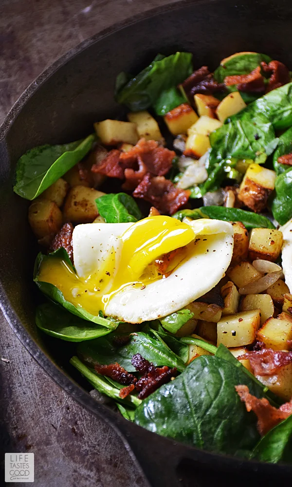 Whether you call them home fries, hash browns, or Skillet Breakfast Potatoes, crispy potatoes are an essential side dish in a hearty country-style breakfast. #LTGrecipes #SundaySupper