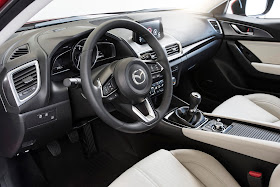 Interior view of 2017 Mazda 3 5-Door Grand Touring