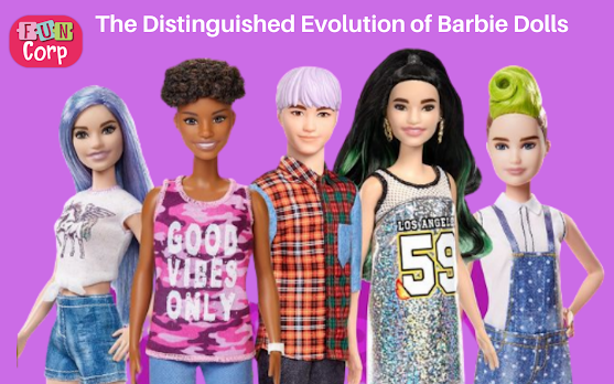 The Distinguished Evolution of Barbie Dolls