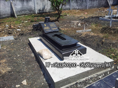 Makam Batu Granit, Model Kuburan Kristen Minimalis, Makam Granit Kristen