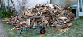 Firewood delivery.  Indre et Loire, France. Photographed by Susan Walter. Tour the Loire Valley with a classic car and a private guide.