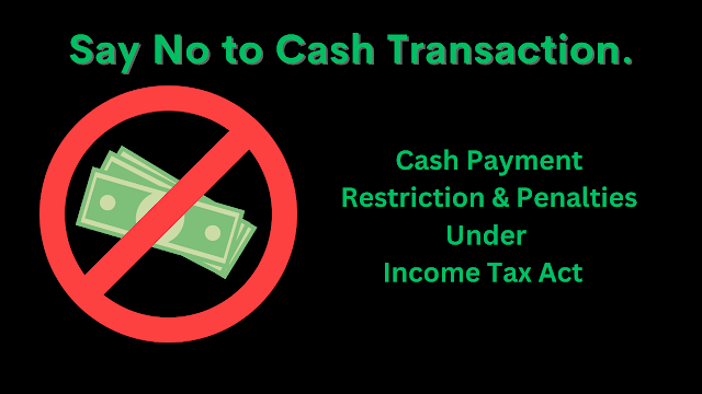 Say No To Cash Transactions-Income Tax Department