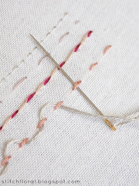 Line stitches and their variations: sampler
