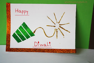 Easy Homemade Diwali Card For Kids