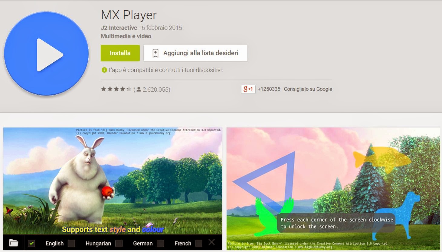 Le Migliori App per Musica e Video del 2015 per Android