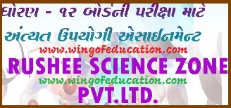 Std-12 NCERT Science GSEB IMP Questions By Rushee Science Zone