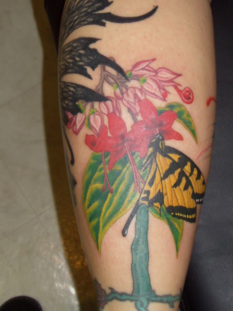 Tattoo Bleeding Heart With Monarch Butterfly