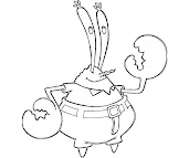 #8 Mr Krabs Coloring Page