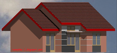 sketsa denah rumah minimalis tipe 54