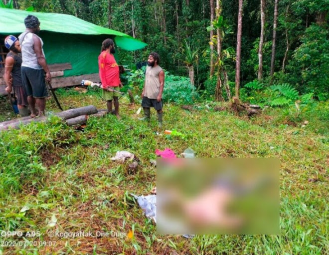 Seorang Pria di Bunuh Oleh OTK di Tambang Ilegal Kawe Awimbon Kasusnya Langsung  di Tangani Polres Pegunungan Bintang