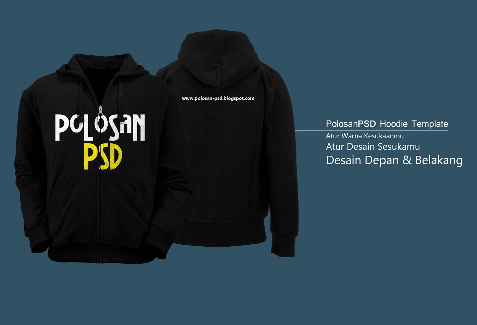 Download PSD Hoodie/Sweeater Template