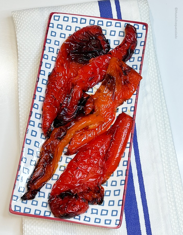 Pimientos rojos asados en Airfryer