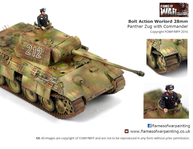 Bolt Action Warlord 28mm Panther Zug Painted By Flames of War Painting/ MFP