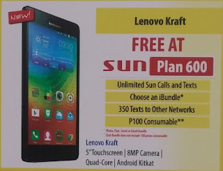 Lenovo A6000 Now Available At Sun Plan 600