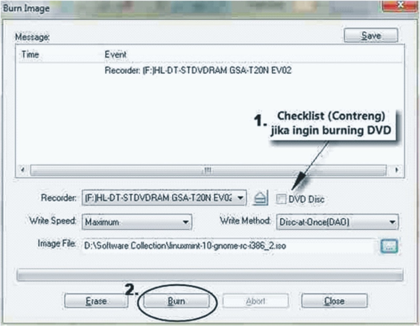 Begitulah cara burning file ISO yang baik Semoga bermanfaat untuk anda