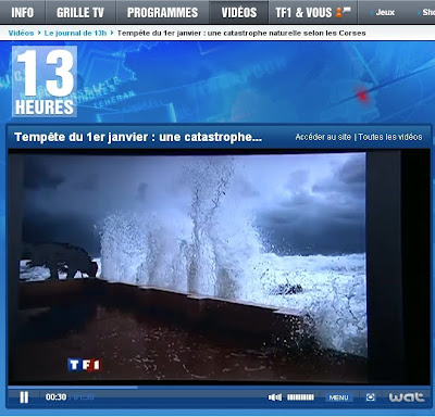 tempete en corse sur TF1