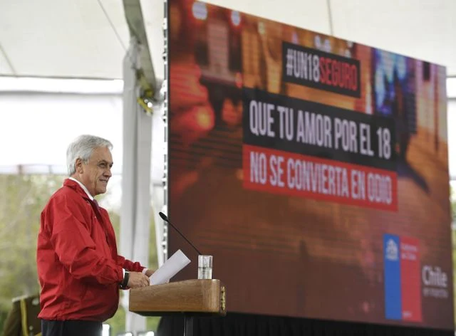 Presidente Piñera lanza campaña "Un 18 seguro"